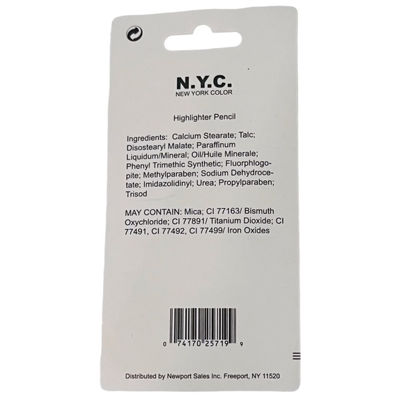 New York Color Makeup New York Color Nyc Highlighter Pencil White Miss Sparkle Eyeliner 983a